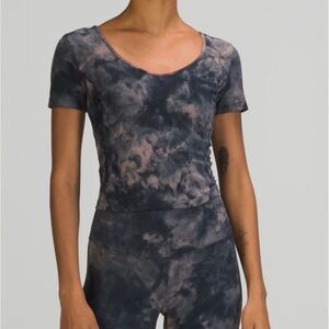 Lululemon Align T-Shirt in Diamond Dye Lunar Rock True Navy